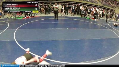 82 lbs Cons. Round 1 - Manuel Sedillo, LV Bear Wrestling Club vs Corbin Black, Devils Wrestling