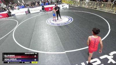 82 lbs Cons. Round 3 - Eli Duenas, Marvel Wrestling Academy vs Noah Espejo, Elite Force Wrestling Club