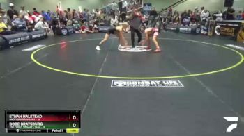 92 lbs Finals (8 Team) - Ethan Halstead, Backyard Brawlers vs Bode Bratsburg, The Funky Singlets Teal