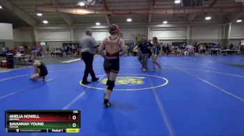 135 lbs Cons. Round 2 - Savannah Young, TAYLOR vs Amelia Howell, Batavia