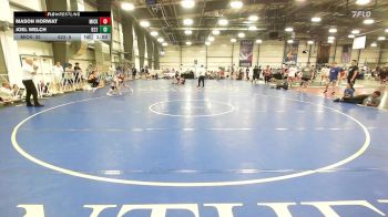 160 lbs Round Of 64 - Mason Horwat, Micky's Maniacs Blue vs Joel Welch, Team 922