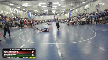 116 lbs Semifinal - Denton Martin, Uintah Jr High Wrestling vs Brody Taylor, Team Prestige