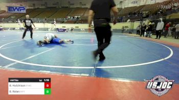 2nd Place - Brax Hutchison, Enid Youth Wrestling Club vs Bane Rolan, Standfast