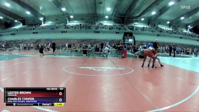 157 lbs Quarterfinal - Lester Brown, Missouri vs Charles Confer, Nixa High School Wrestling