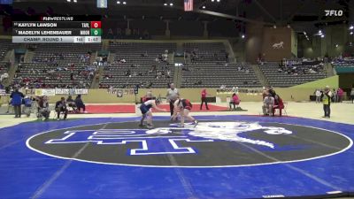 185 lbs Champ. Round 1 - Madelyn Lehenbauer, Moore vs Kaylyn Lawson, Taylor County