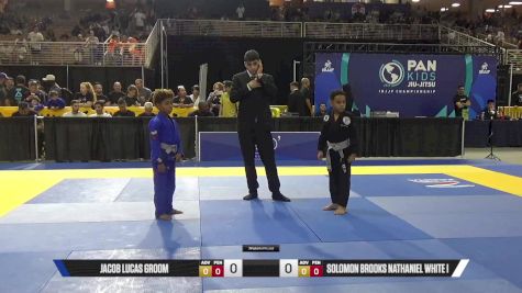 Solomon Brooks Nathaniel White I vs Jacob Lucas Groom 2025 Pan Kids Jiu-Jitsu IBJJF Championship