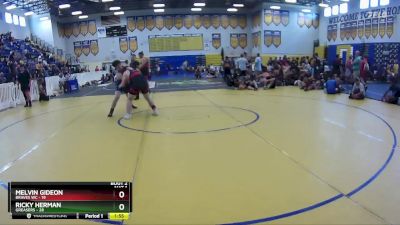 190 lbs Champ Round 1 (16 Team) - Ricky Herman, Greasers vs Melvin Gideon, Braves WC
