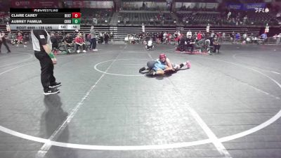 138 lbs 3rd Place - Claire Carey, Buxton vs Aubrey Familia, Cordoba Trained