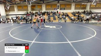 195 lbs Quarterfinal - Eliot Poffenberger, Foran vs Thomas Paneccasio, RHAM