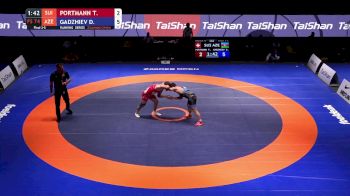 74 kg Bronze - Tobias Portmann, SUI vs Dzhabrail Gadzhiev, AZE