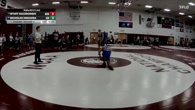 125 lbs Champ. Round 1 - Wyatt Kaczrowski, Augsburg vs Nicholas Hinojosa, Aurora Universtiy