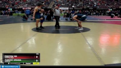 170 lbs Cons. Round 1 - Preston Yim, Gonzaga Prep vs Fabrizio Argana, Meridian