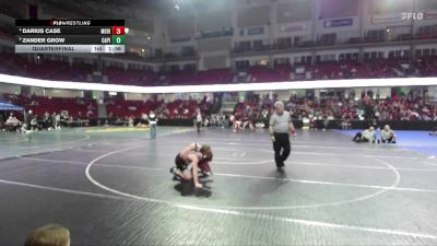 138 lbs Quarterfinal - Zander Grow, Capital vs Darius Case, Meridian