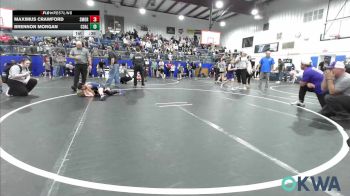 61 lbs Consolation - Maximus Crawford, Southmoore SaberCats Wrestling vs Brennon Morgan, Coalgate Wildcat Wrestling Club