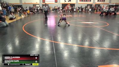 PW-15 lbs Cons. Semi - Aiden Claussen, Sabertooth vs Donovan Slife, Iowa City