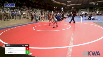 40 lbs Rr Rnd 5 - Jenson Inger, Powerhouse Wrestling Club vs Tucker Hawkins, Checotah Matcats