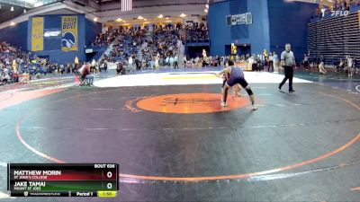 126 lbs Prelim - Jake Tamai, Mount St Joes vs Matthew Morin, St John`s College