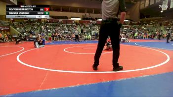 46 lbs Semifinal - Brynna Johnson, Mountain Home Flyers Youth Wrestling Club vs Peyton Herrington, Battlefield Wrestling Club