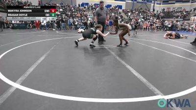 125 lbs Rr Rnd 1 - MaKyra Johnson, D3 Wrestling Cluib vs Reagan Doyle, Cowboy Wrestling Club