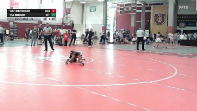 75 lbs Rr Rnd 5 - Ash Henecker, Rednose Wrestling School vs Tia Turner, Steel Valley Vixens