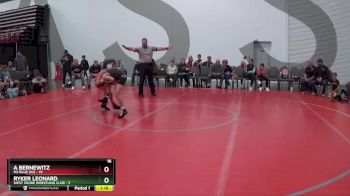 80 lbs Quarterfinals (8 Team) - RYKER LEONARD, West Shore Wrestling Club vs A Bernewitz, M2 Blue (NJ)