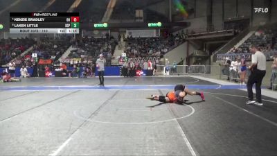 110 lbs Cons. Semi - Kenzie Bradley, Ogden`s Outlaws vs Laken Little, South Central Punisher