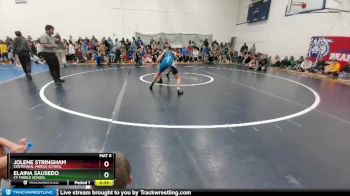 134-148 lbs Round 2 - Elaina Sausedo, CY Middle School vs Jolene Stringham, Centennial Middle School