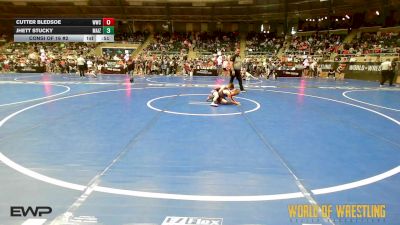 67 lbs Consi Of 16 #2 - Cutter Bledsoe, Woodland Wrestling Club vs Jhett Stucky, Maize Wrestling Club