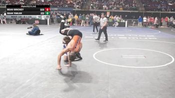 D 1 175 lbs Champ. Round 1 - Beau Brickey, Catholic - B.R. vs Sean Timler, Jesuit