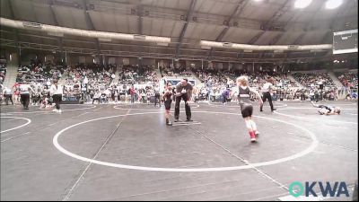 52 lbs Round Of 64 - Dawson Hamilton, Owasso Takedown Club vs Liliana Clitso, Darko Valley Wolf Pack