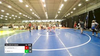 112 lbs Semifinal - Rocco Lombardo, Team Gotcha vs Caleb Kirk, Revival Pink