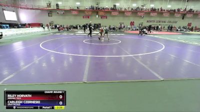 117 A Champ. Round 1 - Carleigh Czerneski, UNATTACHED vs Riley Horvath, Indiana Tech