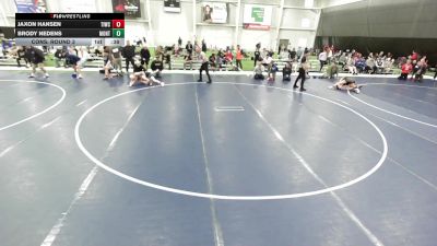 16U Boys - 100 lbs Cons. Round 3 - Brody Nedens, Montana vs Jaxon Hansen, Team Idaho Wrestling Club