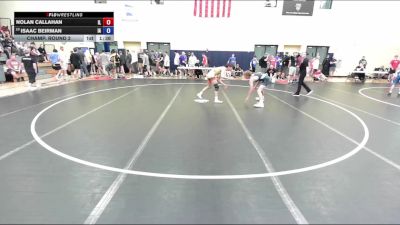120 lbs Champ. Round 2 - Nolan Callahan, IL vs Isaac Beirman, IA