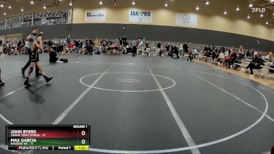 76 lbs Round 1 (6 Team) - John Byers, Junior Terps Xpress vs Max Garcia, Rangers WC