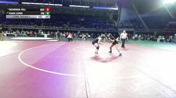 130 lbs Cons. Round 3 - Mckenna Hill, Buhach Colony vs Kara Lowe, Inderkum