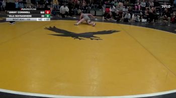 155 lbs Quarterfinal - Ella Waynawhere, Cedar Rapids Jefferson vs Emery Cornwell, Marion