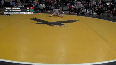 155 lbs Quarterfinal - Ella Waynawhere, Cedar Rapids Jefferson vs Emery Cornwell, Marion