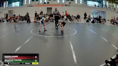 52 lbs Round 5 (6 Team) - Brantley Dalton, Python Pit vs Mason Maher, Riverdale WC