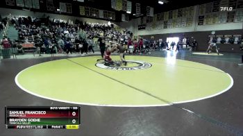 165 lbs Cons. Round 2 - Samuel Francisco, Mission Hills vs Brayden Goehe, Temecula Valley