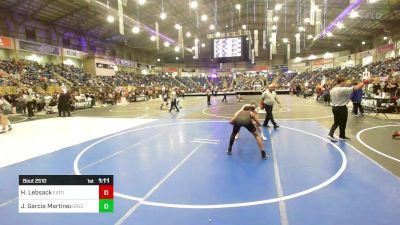 140 lbs Quarterfinal - Haydn Lebsack, Eaton vs Javier Garcia Martinez, Greeley United