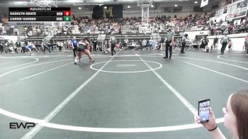 138 lbs Quarterfinal - Kashlyn Grate, Midwest City Bombers Youth Wrestling Club vs Cassie Hansen, Henryetta Knights Wrestling Club
