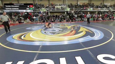 100 lbs Semifinal - Olivia Polansky, Bridgewater-Raynham vs Sophia Gordon, South Windsor