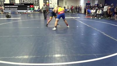 215 lbs Consy 2 - Jacob Schwalm, Line Mountain vs Gaius Hanchar, Pitts. Central Catholic