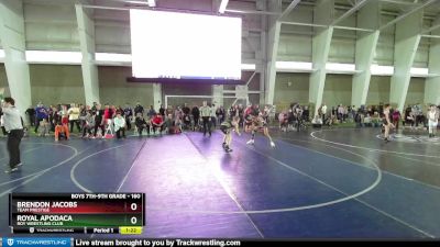 160 lbs Cons. Round 2 - Brendon Jacobs, Team Prestige vs Royal Apodaca, Roy Wrestling Club