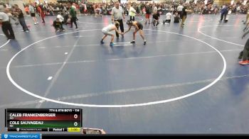 114 lbs Champ. Round 3 - Caleb Frankenberger, MO vs Cole Sauvageau, ND