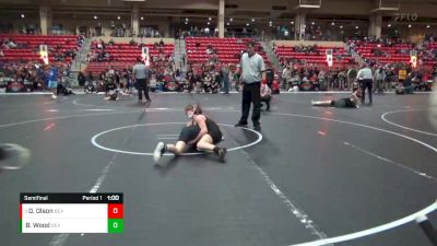 105 lbs Semifinal - Dominic Olson, The Best Wrestler vs Brody Wood, JC Youth Wrestling