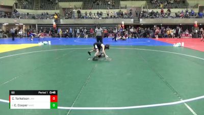 60 lbs Cons. Round 2 - Camden Cooper, Northeast Iowa Wrestling Club vs Carson Torkelson, LAW