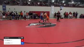 60 kg 3rd Place - Cooper Shore, Buies Creek Wrestling Club vs Eli Griffin, West Coast Regional Training Center