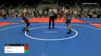 119 lbs Consolation - Skyler Owens, Morris Wrestling Association vs Sean Moore, Warner Youth